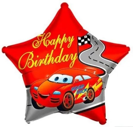 18inch sterballon happy birthday Cars