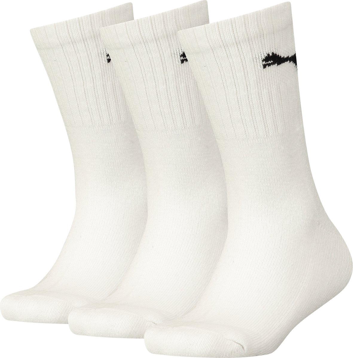 Puma Kids Regular Crew Lightweight Witte Sokken 31 34