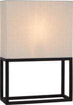 Atmooz - Lampe de table Cavalieri - Chambre / Salon - Pour l'intérieur - Industriel - Couleur noir et blanc - Hauteur = 45cm