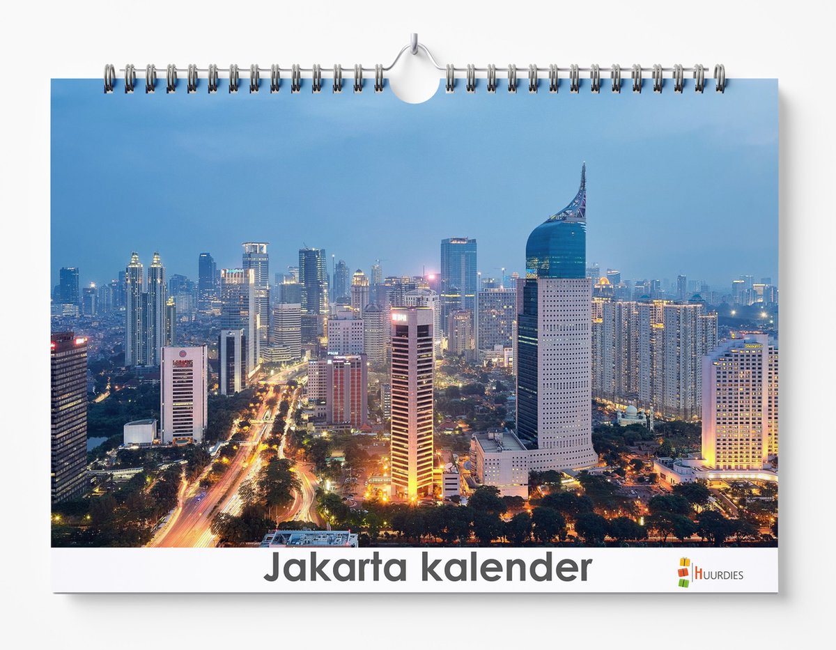 Jakarta kalender 35 x 24 cm | Verjaardagskalender Jakarta | Verjaardagskalender Volwassenen