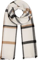 Bijoutheek Sjaal (Fashion) Geruit patroon winter 70x195cm  0604200-002 Beige