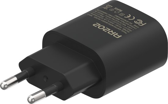 USB Adapter met USB-C Kabel - 2 Meter - Snellader - Quick Charge 25W - geschikt voor: Samsung S21,S22,S23,S24 S20, S10, Ultra, Plus, A53, A54, A55, A14, A73, A72 - Type C Oplader - Ar202
