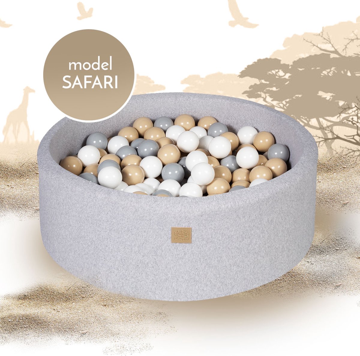 Safari Ballenbak Set incl. 250 Ballenbak Ballen 90x30 cm