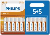 Piles Philips Longlife AA – blister 5+5