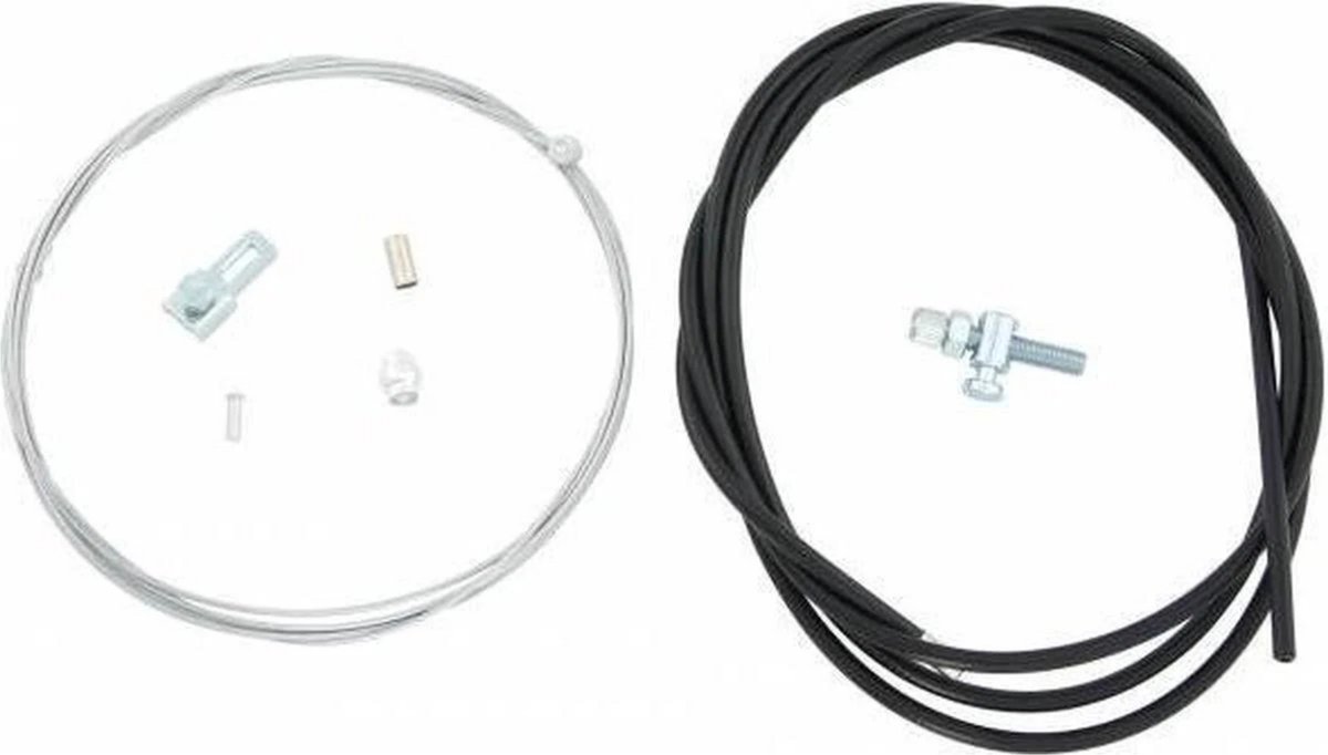 Slurf Trommelremkabel met haak - 225 cm - Zwart staal - Voor/achter - Geschikt voor Sachs