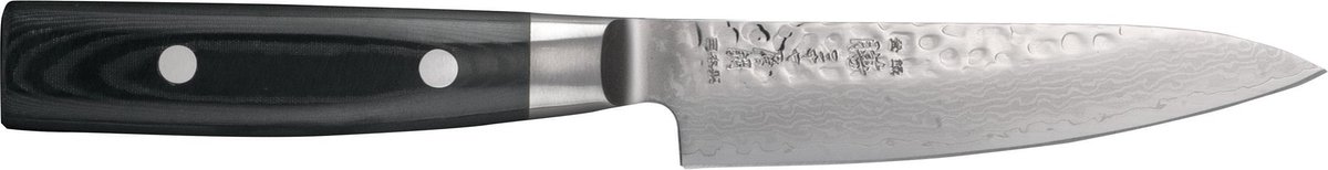 Yaxell Zen Universeelmes 12 cm – 37 Lagen Damaststaal – Canvas-Micarta Heft