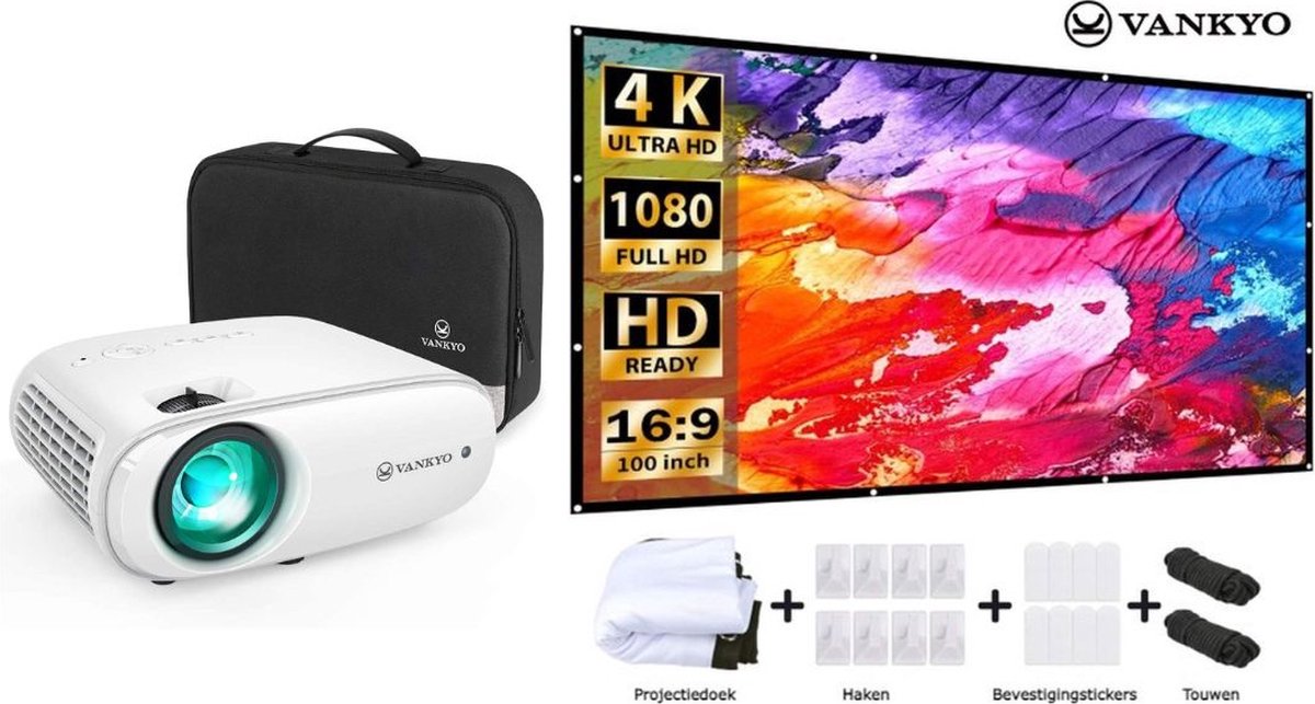 Owill 100 inch projector screen 16:9 HD height adjustable with tripod Owill 100 inch projector screen 16:9 HD height adjustable with tripod