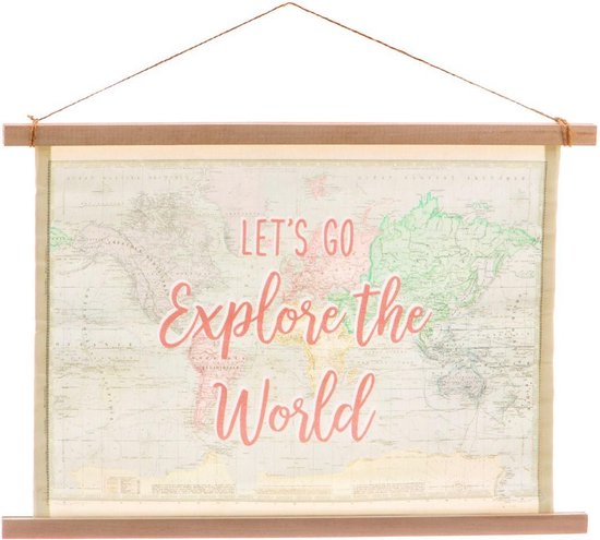 Sass & Belle - Wandhanger - Let's go Explore The World