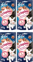 4x Felix Crispies - Zalm & Forel - Kattensnack - 45g