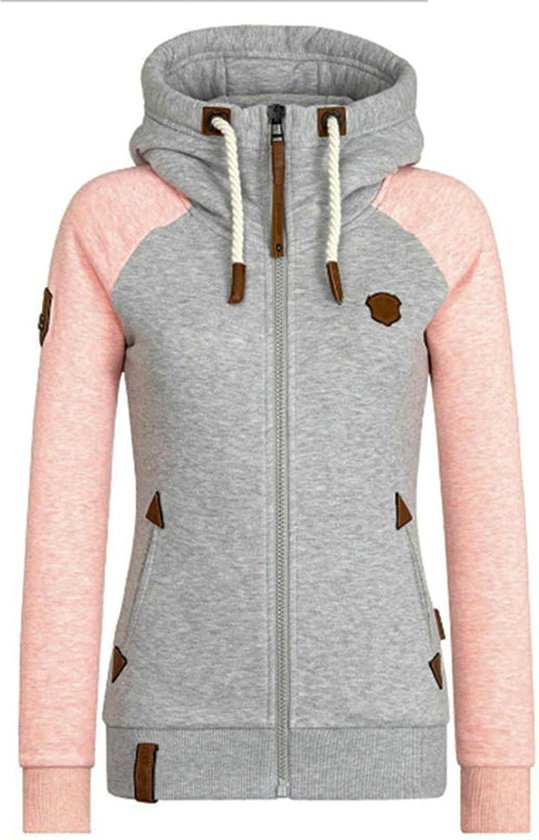 Unisex fleece hoodie met ritssluiting Kleding Dameskleding Hoodies & Sweatshirts 