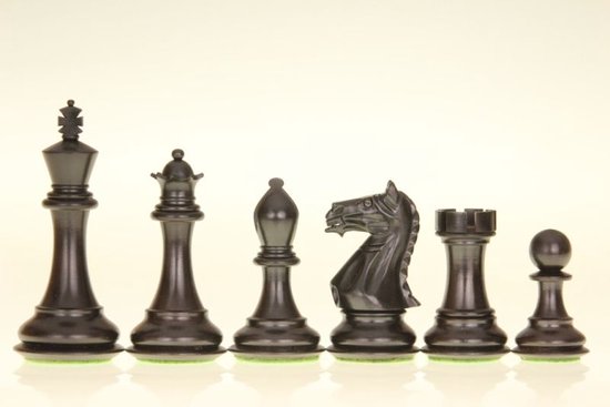 Afbeelding van het spel Schaakstukken Supreme Ebonised  4'' - Buxes - konings hoogte 100 mm (#6)