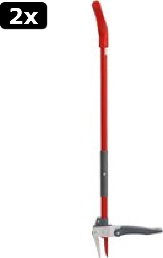 WOLF-Garten multi-star iW-M Distelsteker onkruidsteker Rood/zilver