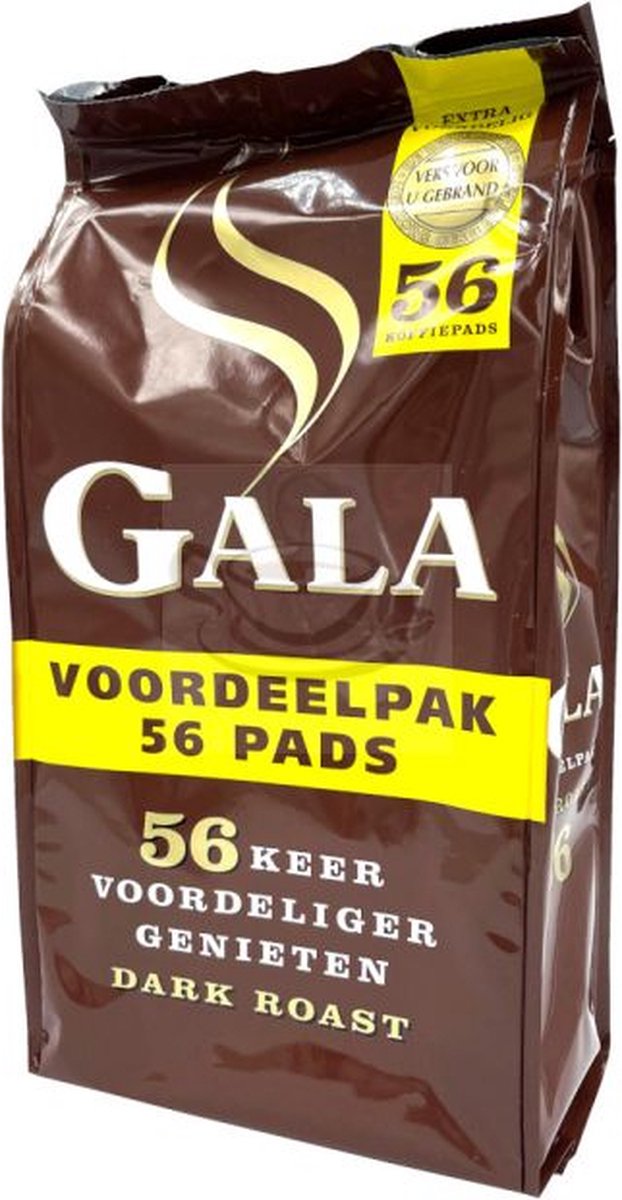 Gala voordeelpak darkroast / 4x 56 pads