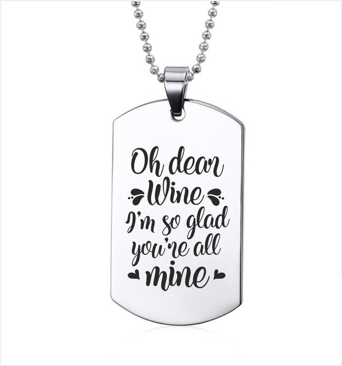 Ketting RVS - Oh Dear Wine