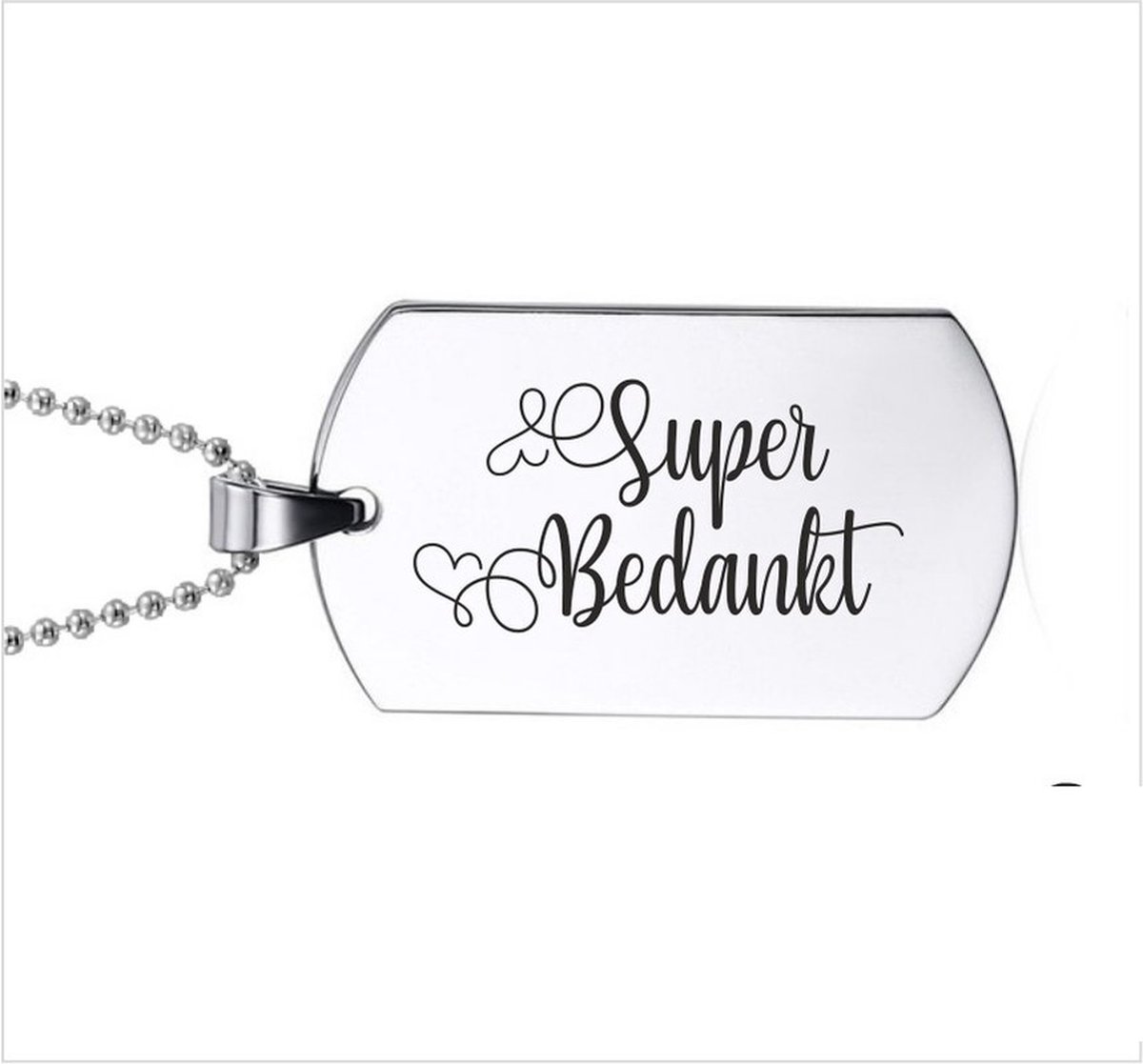 Ketting RVS - Super Bedankt