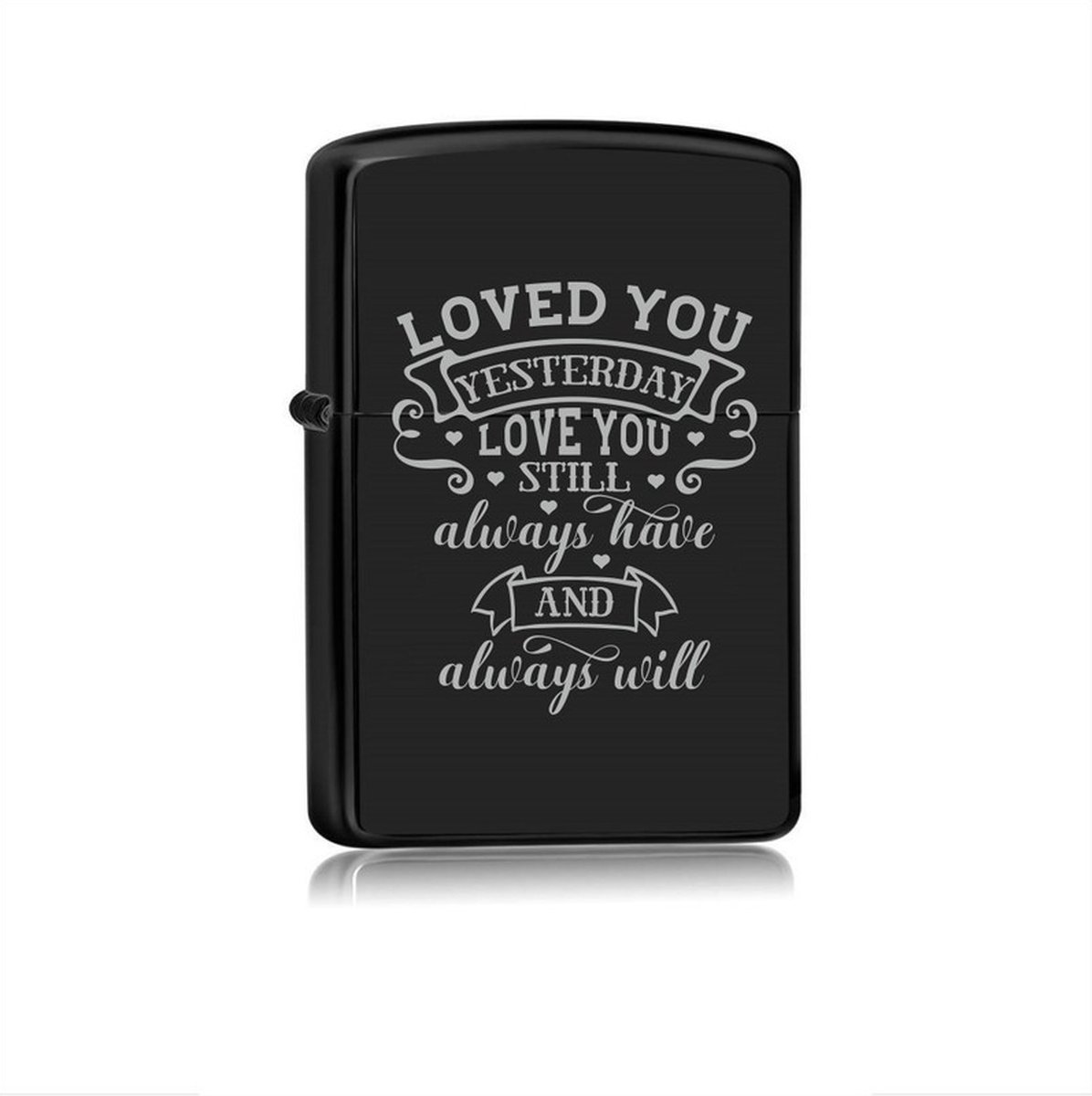 Goedkoopste Aansteker Zwart - Love You Yesterday