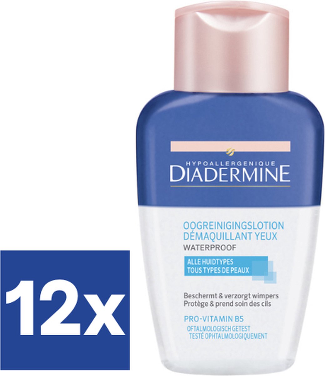 Diadermine Oogreinigingslotion Alle types (Voordeelverpakking) - 12 x 125 ml
