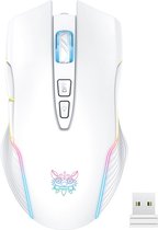ONIKUMA CW905 3600 DPI Wireless White Gaming Mouse - Wit gaming draadloos muis