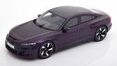 Audi RS E-Tron GT 2021 (Donkerpaars) (30 cm) 1/18 GT Spirit [Modelauto - Schaalmodel - Miniatuurauto]