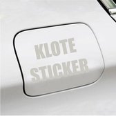 Bumpersticker - Klote Sticker - 8,2 X 12,7 - Zilver