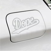 Bumpersticker - Dope - 10 X 18 - Licht Grijs