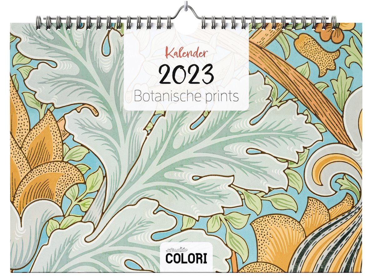 Kalender 2023 - Botanische prints - Wandkalender A4 - Planner 2023 - Ophangbaar