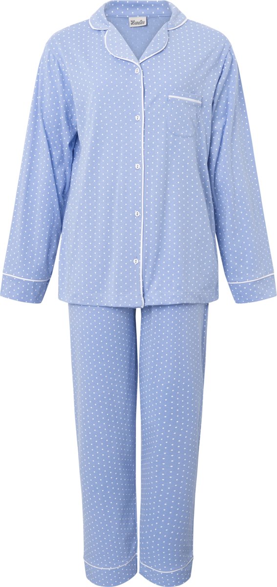 Dames pyjama Lunatex 124176 blue L