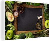 Tableau sur toile Fruits - Tableau - Légumes - 90x60 cm - Décoration murale