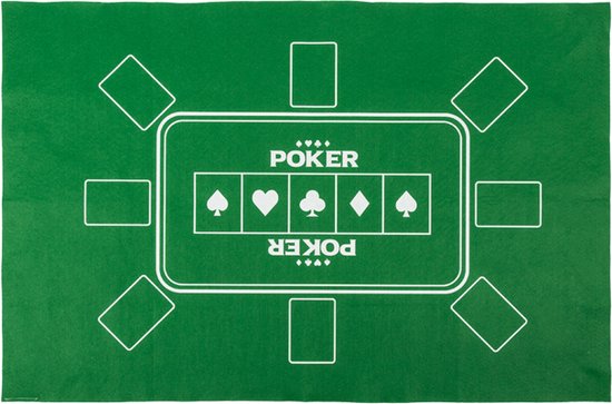 Afbeelding van het spel Pokerkleed - Pokermat - Poker - 60x90 cm.