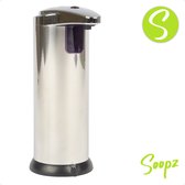 Fancy Comfort - Distributeur de savon automatique - No contact - Chromé - Acier inoxydable - Distributeur de savon avec capteur - 280 ml - Distributeur de savon