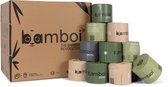 Papier toilette Bamboi Bamboe - 3 plis - 48 rouleaux MAXI (≈ 125 rôles normaux ≈ 0, 40 € chacun) - Économisez 5 kg de CO2 par boîte - emballage sans plastique