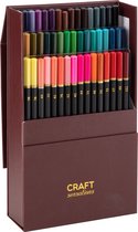 Crayons de couleur professionnels dans une boîte de rangement de luxe - 48 pièces |Crayons pour adultes | Jeu de caractères