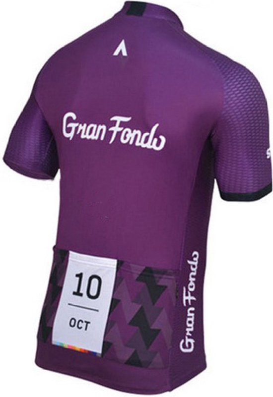Gran Fondo - wielerkleding - maat XL - paars - wielerset - fiets - shirt  -... | bol.com