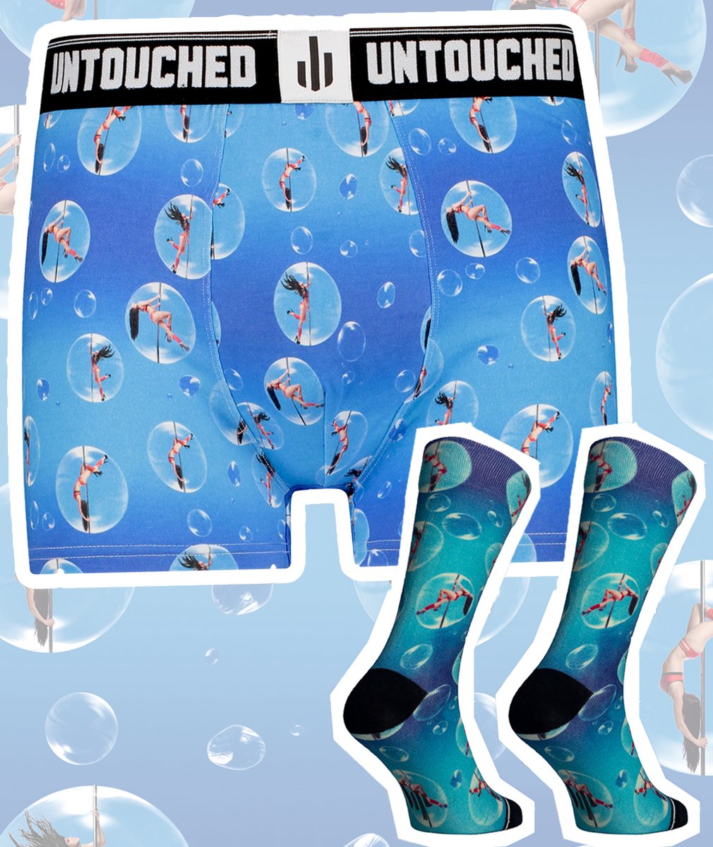 Untouched boxershort heren - heren ondergoed boxershorts - cadeau voor man - duurzaam - Pole Dancer S Sokken 43 46