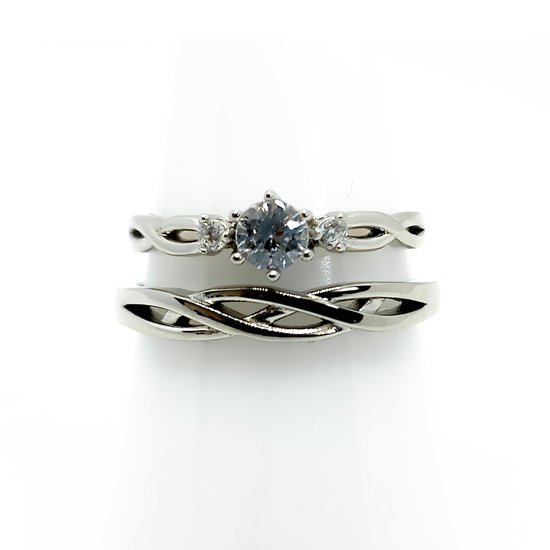 CouplesPicks zirkonia ringen set | belofte ring | 925 zilver | zirkonia ...