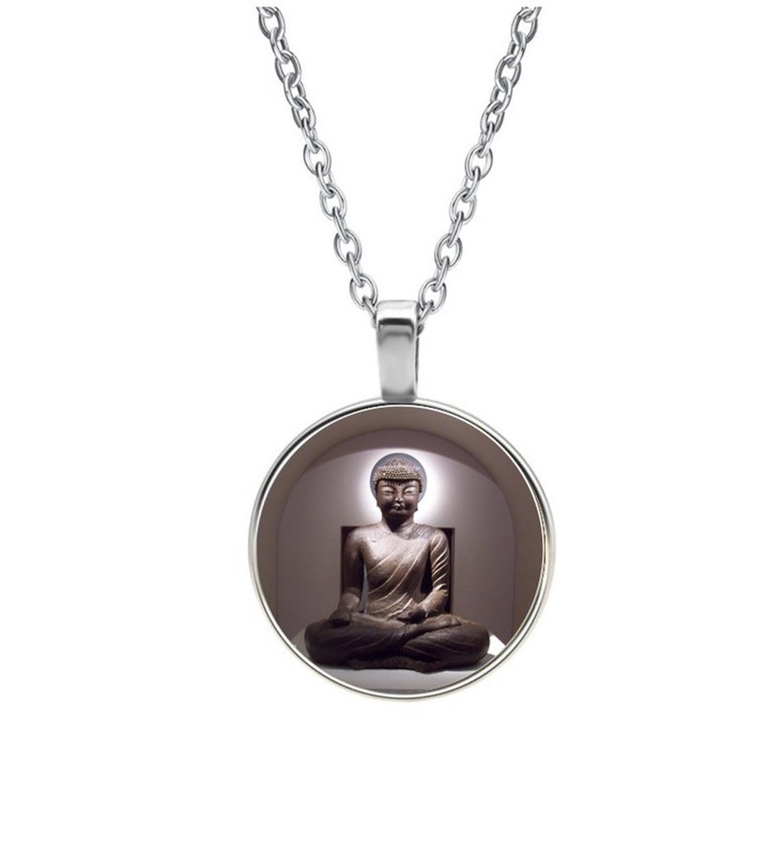 Ketting Glas - Buddha