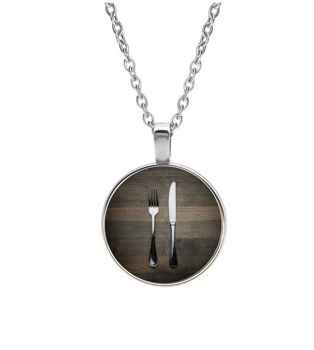 Ketting Glas - Bestek