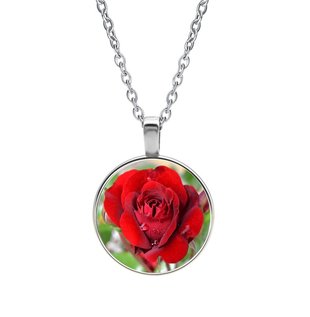 Ketting Glas - Roos