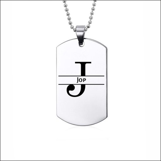 Ketting RVS Met Naam -  Jop