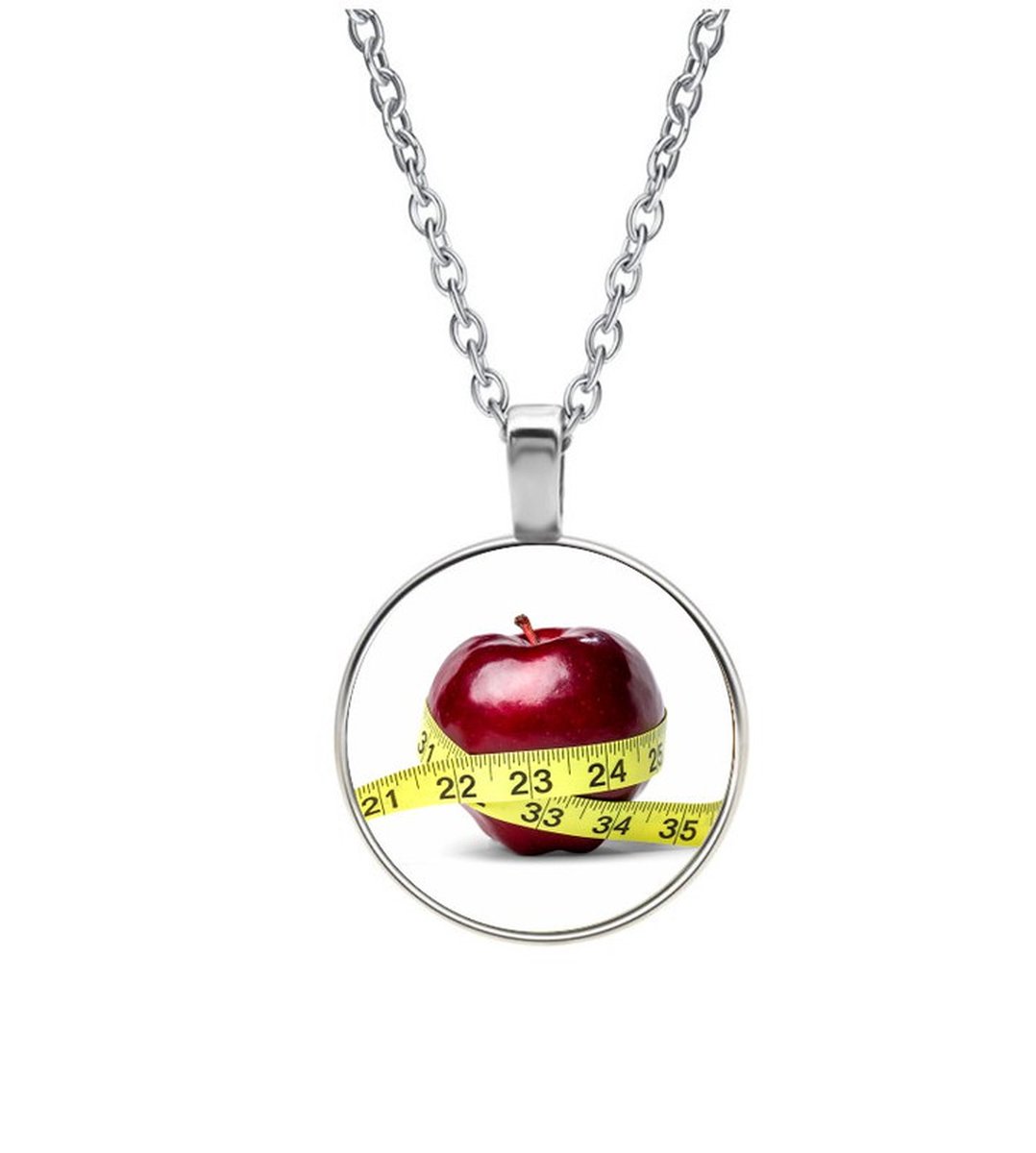 Ketting Glas - Appel