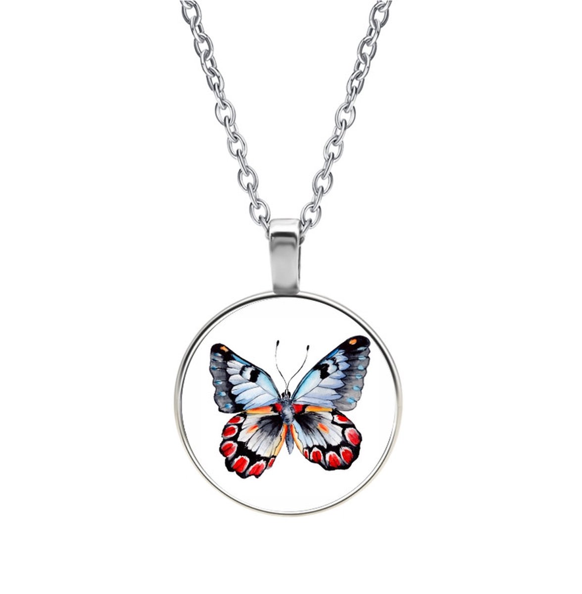 Ketting Glas - Vlinder