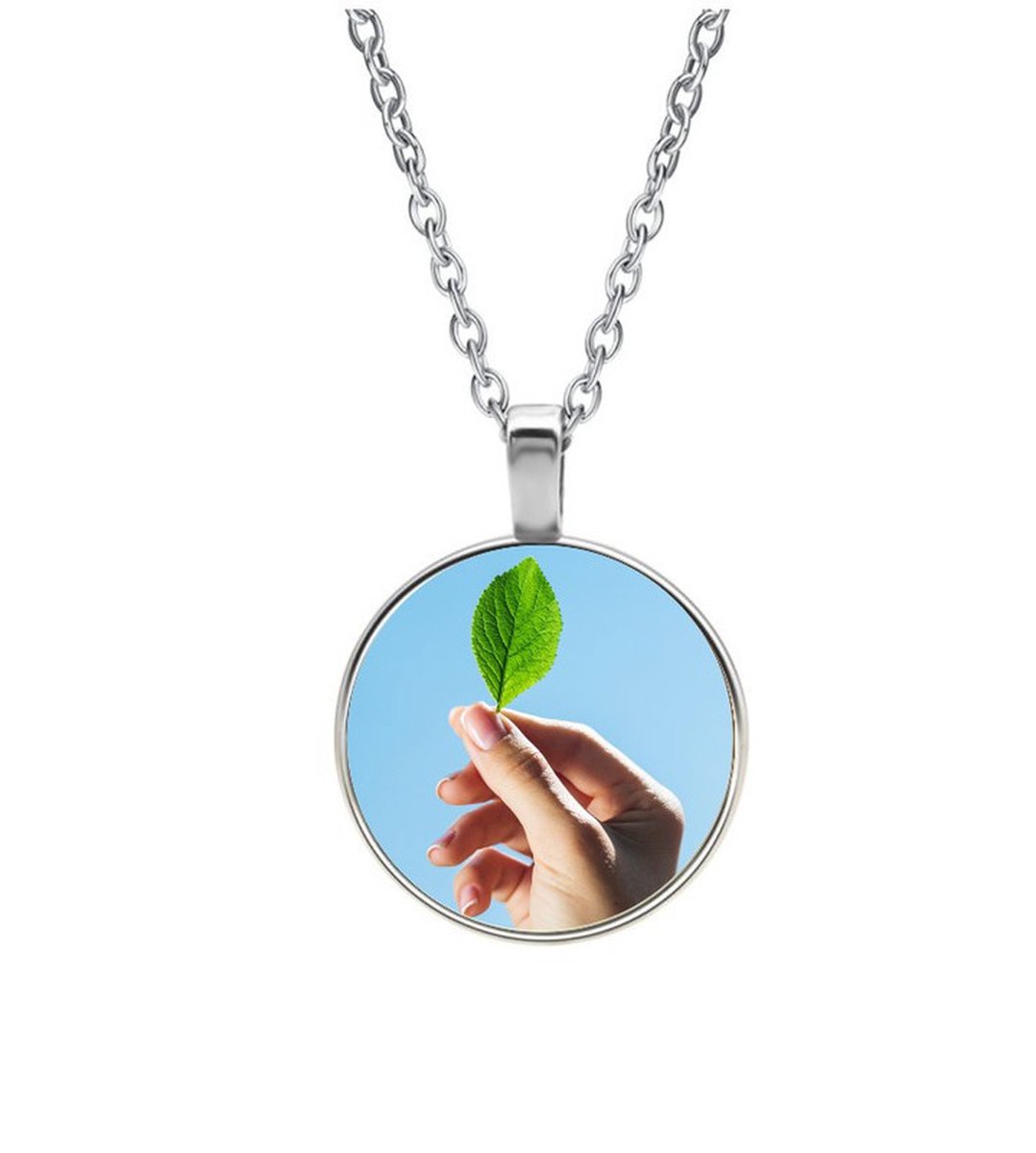 Ketting Glas - Blaadje