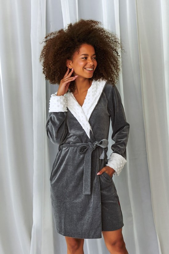 Dames lange satijnen kimono kamerjas V-hals lichtgewicht pyjamajurk sexy zijde pure kleur badjas bruidsmeisje bruids douche (zwart L