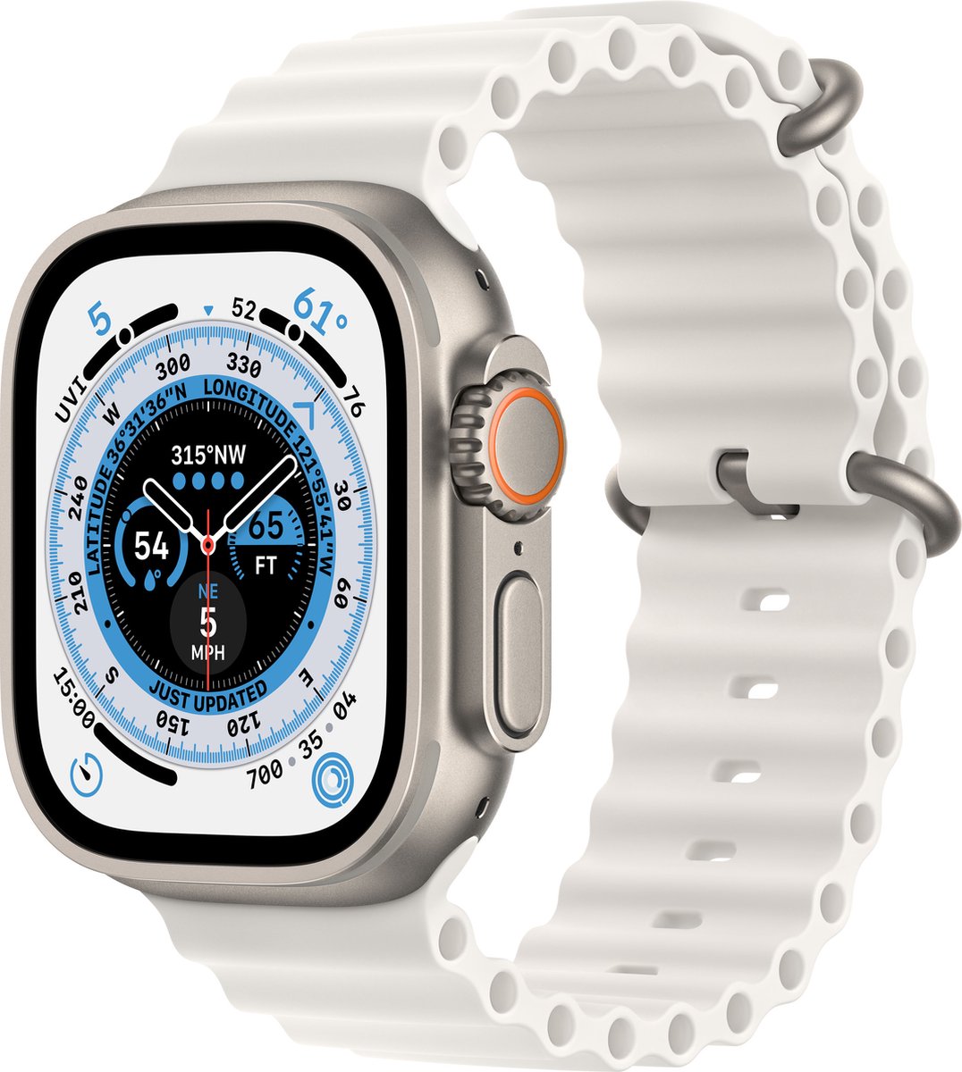 Apple Watch Ultra - 4G/LTE - 49mm - Titanium kast - Wit - afbeelding 2