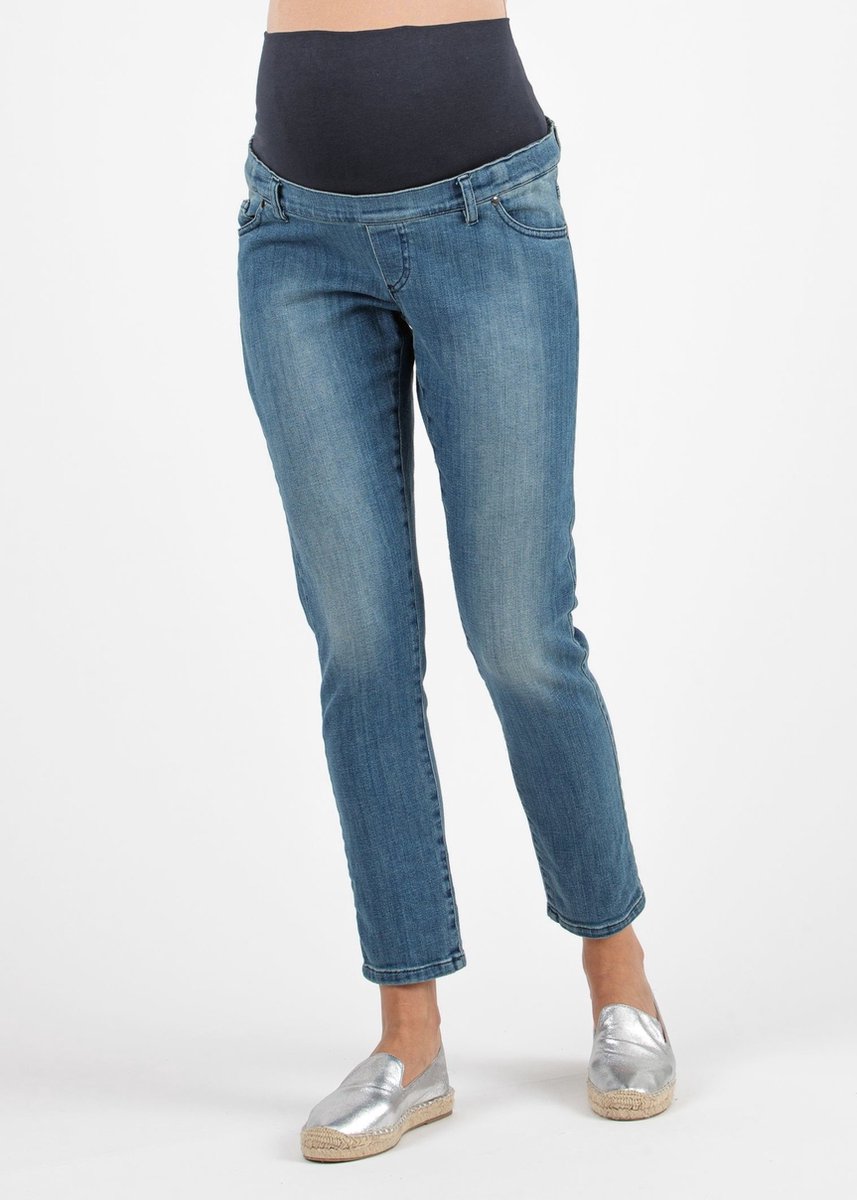 Mom Fit Jeans DEMI, zwangerschapsjeans blauw XL