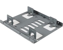 StarTech.com Dubbele 2,5 inch naar 3,5 inch HDD-steun voor SATA harde schijven 2,5 inch naar 3,5 inch steun met 2 schijven voor montagebay
