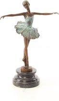 Bronzen beeld - Ballerina - sculptuur - 29,5 cm hoog