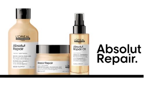 L’Oréal Professionnel Absolut Repair Shampoo - Versterkende en herstellende formule - Voor droog en beschadigd haar – 300ml
