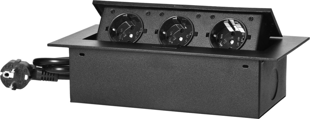 Miratic Power Strip Werkblad Stopcontact met Vlakke Gefreesde Rand