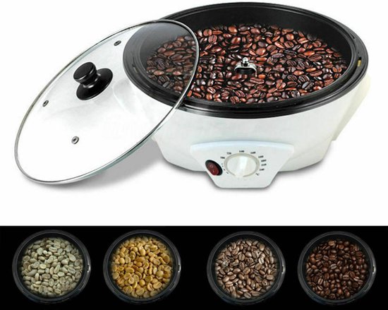 Vevor® Koffiebrander - Coffee Roaster - Geschikt voor Koffie, popcorn, noten, bonen etc. - Wit